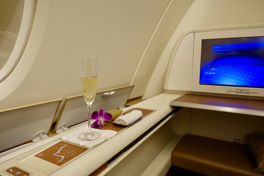タイ国際航空A380ファーストクラス搭乗記〜設備編〜